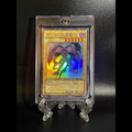 Yu-Gi-Oh Japanese Summoned Skull Single Card with Magnetic Card Holder, Ultra Rare Holo Custom Collectible Card
